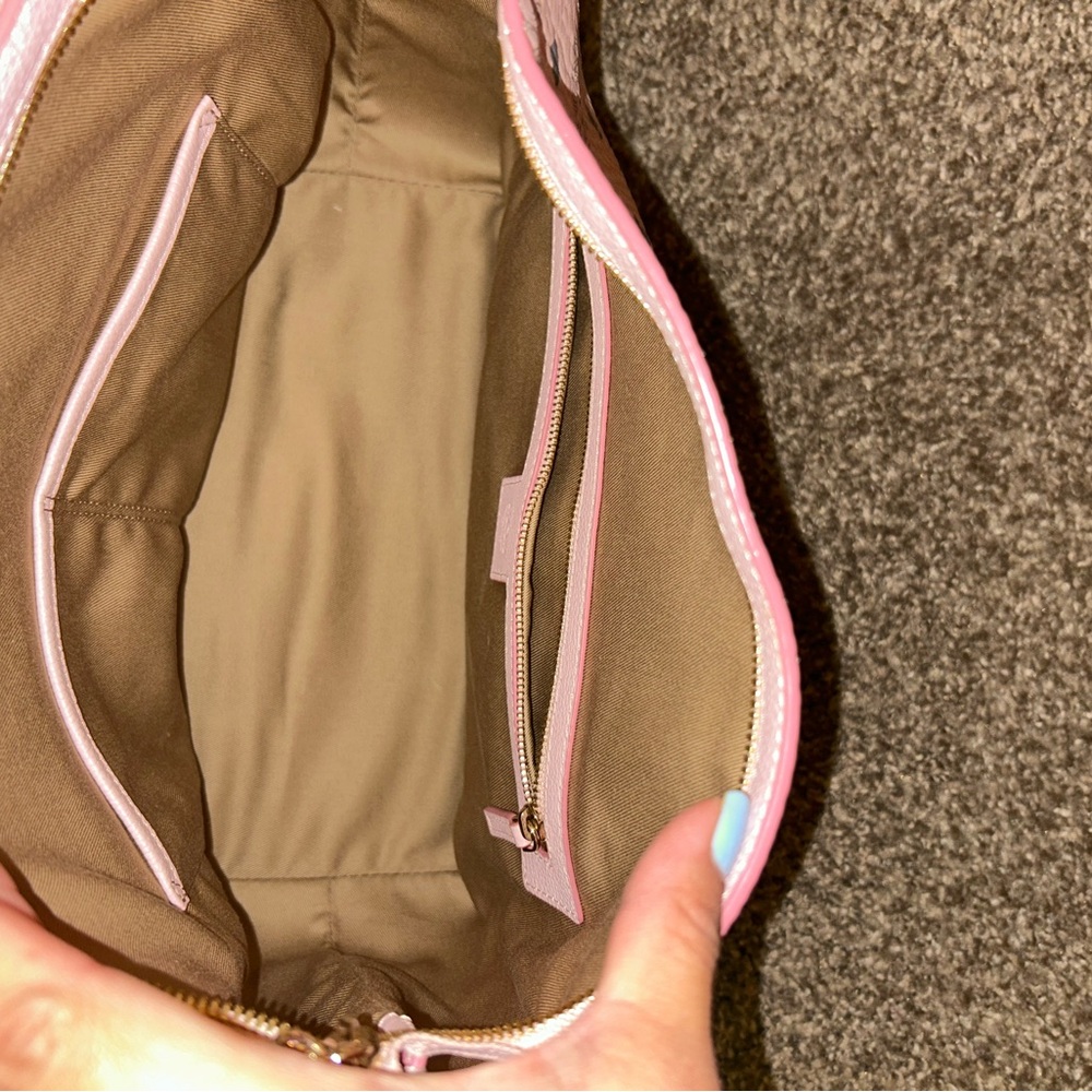 MCM Light Pink Logo Shoulder Bag - Picture 2 of 3